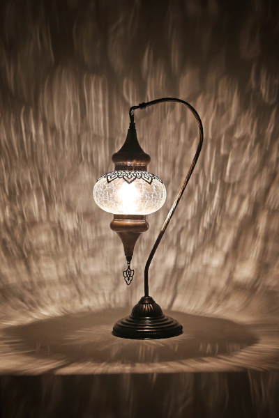 No.3 Size Antique Ottoman Design Swan Neck Table Lamp